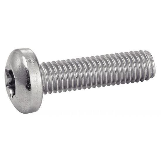 Vis à métaux tête cylindrique bombée torx inox A2 ISO 14583 6X35 boîte de 200 - ACTON - 622316X35