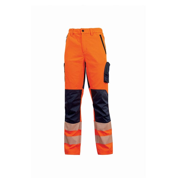 Pantalon haute visibilité ROY Orange Fluo | HL222OF - Upower