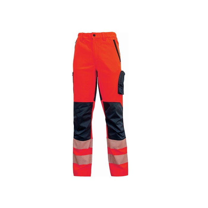 Pantalon haute visibilité ROY Red Fluo | HL222RF - Upower