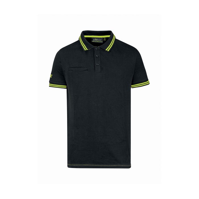 Polo manches courtes WAY Black Carbon | EY264BC - Upower