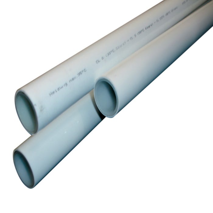 tube multicouche - uponer uni pipe - 16 x 2 - blanc - pré-fourreauté - bleu - couronne de 75m - uponor 1013675