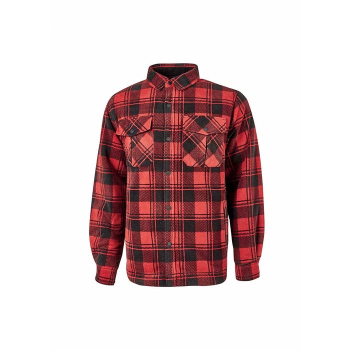 Chemise polaire de travail WILLOW Red Magma | EX273RM - Upower
