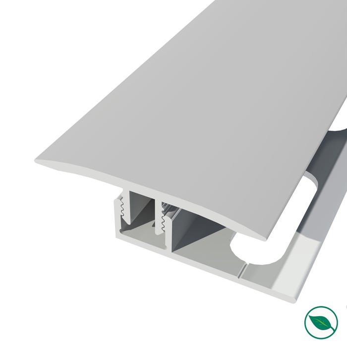 barre de seuil + base joint dilatation aluminium coloris (03) Aluminium argent Long 90 cm larg 3,5cm Ht 1,7cm