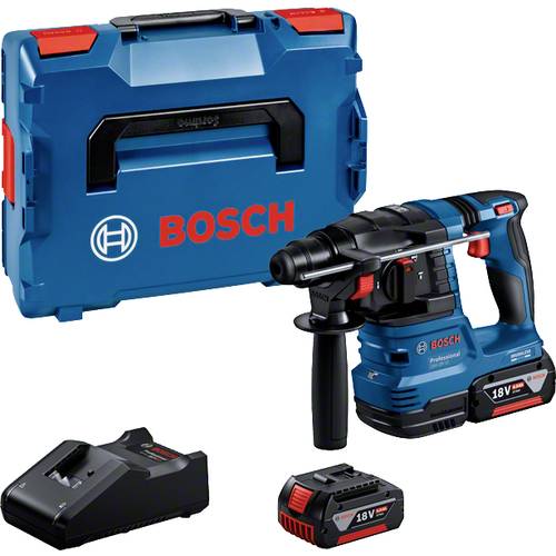 Bosch Professional GBH 18V-22 SDS-Plus-Marteau perforateur sans fil 18 V 4 Ah Li-Ion + 2 batteries, + chargeur, +