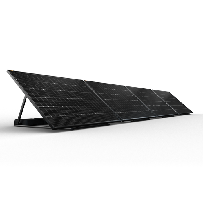 Sunology PLAY2 - Kit 4 panneaux solaires complet 1800W bifacial – 4 Stations solaire livrées totalement assemblées – Installation au sol ou au mur
