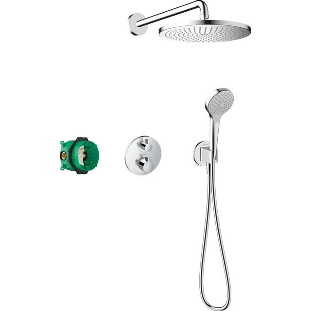 Hansgrohe Croma ensemble de douche encastré chromé