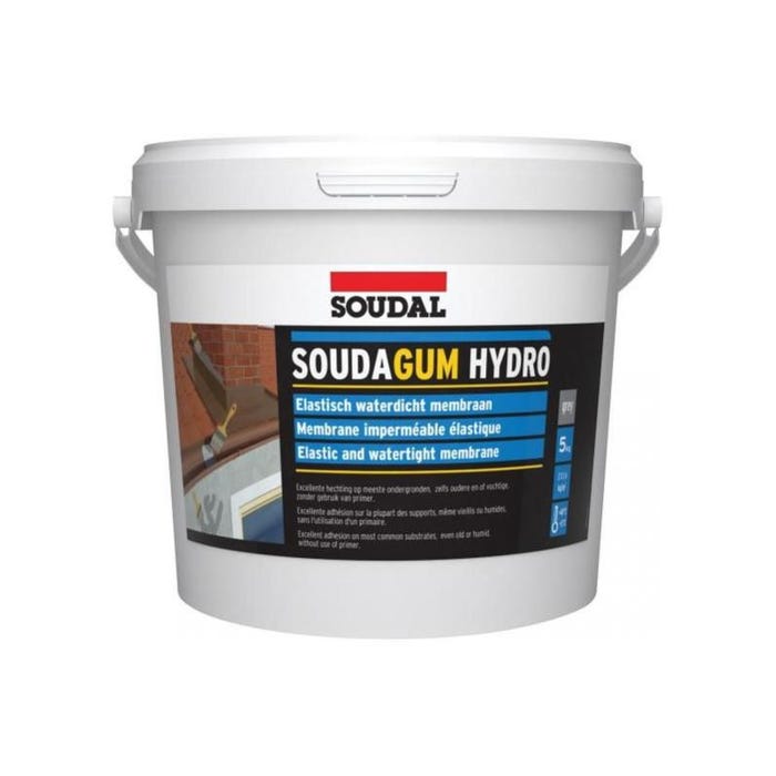 Soudagum Hydro - Membrane imperméable élastique - Soudal - 5 kg