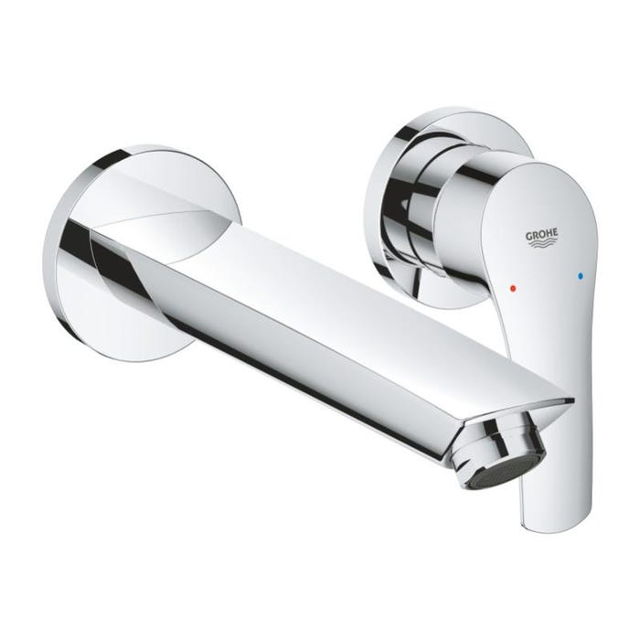 Grohe EUROSMART Mitigeur monocommande de lavabo, 2 Trous, Chrome (29338003)