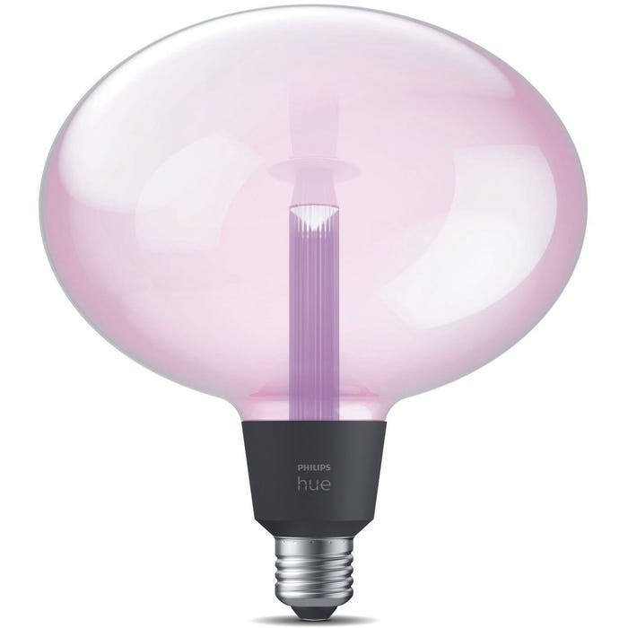 Ampoule LED connectée PHILIPS HUE W&C E27 Elipse Deco