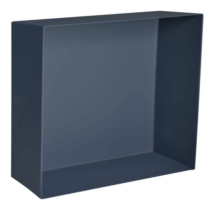 Niche design semi-encastrée en acier inox de couleur gris ardoise 40 x 30 cm