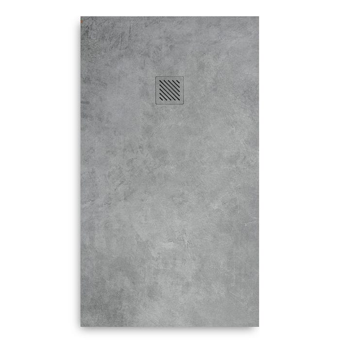 Receveur de douche en résine extra plat à poser 80x170cm - ciment - ORIGINE