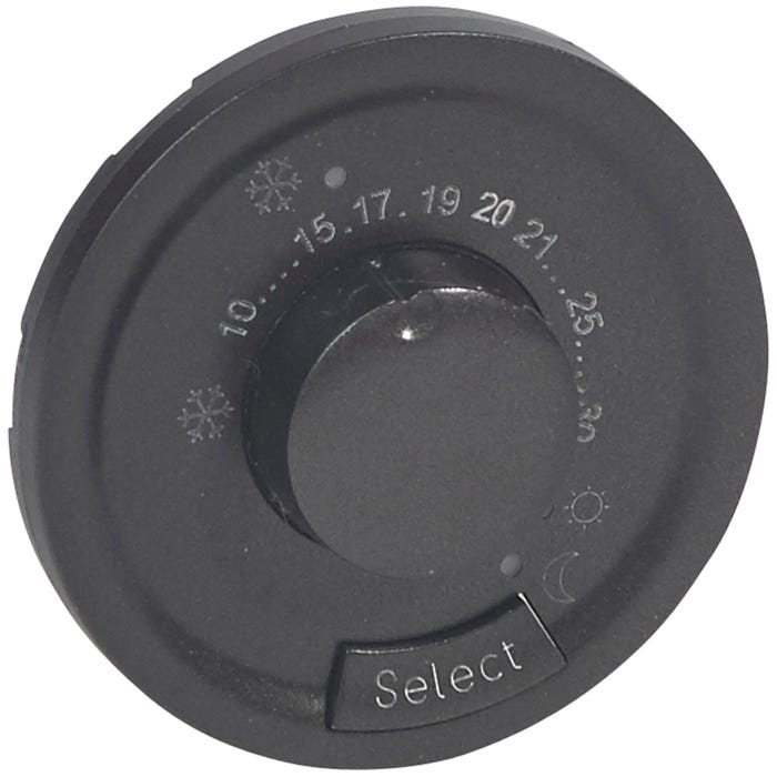 enjoliveur - thermostat fil pilote - legrand céliane - graphite