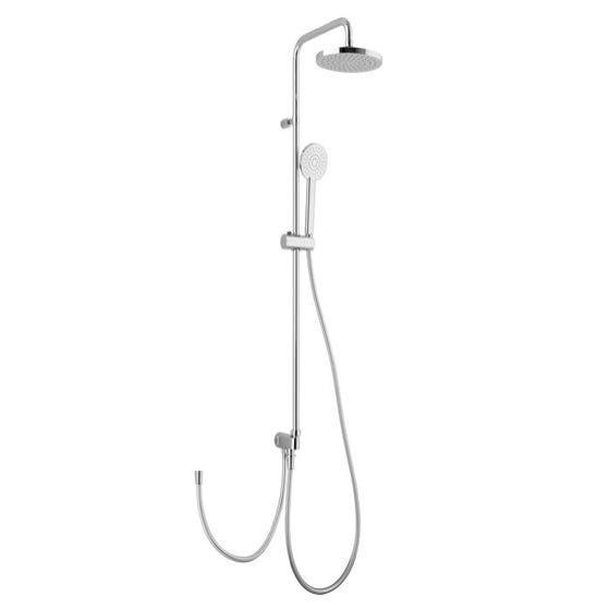 Barre chromée pomme de douche et douchette 1 jet adaptable sur mitigeur - UDEN - UDE355BA