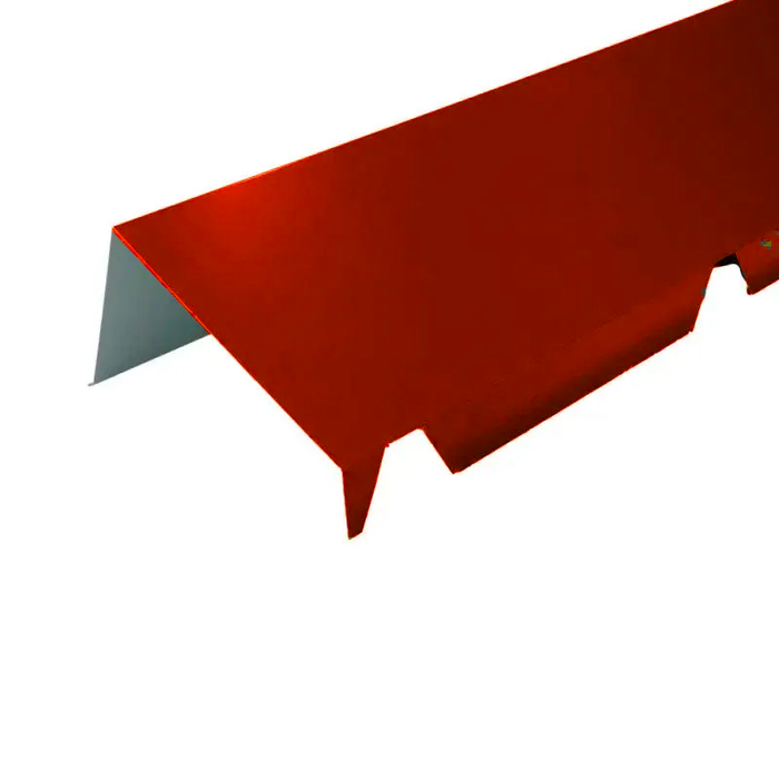 Bandeau de Faitage Grand Développé Longueur 2,10m - Rouge / Brun RAL 8012