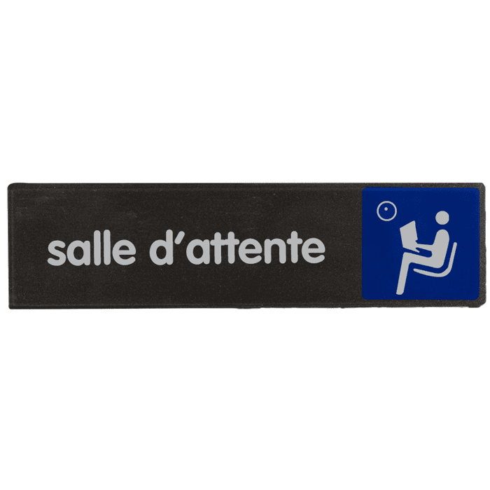 Plaquette de porte Salle d'attente - Access 170x45mm - 4037516