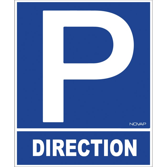 Panneau Parking direction - Rigide 330x400mm - 4181042