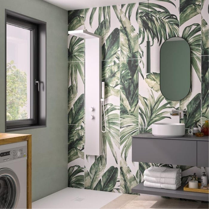 Panneau mural pour salle de bain Kinéwall Design 3 mm 150x250 jungle