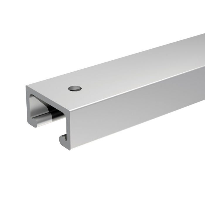 Rail SLID'UP 1900 en aluminium pour portes de placard - 1,5 m