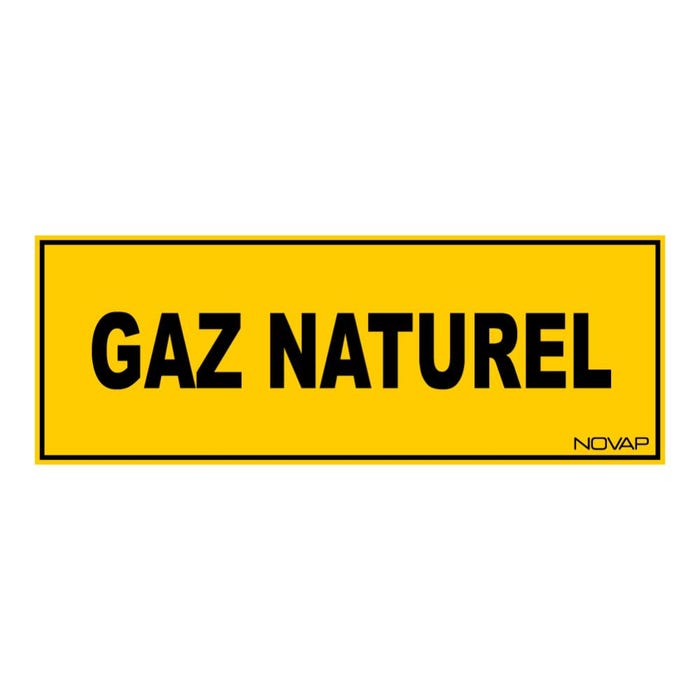 Panneau Gaz naturel - Rigide 330x120mm - 4035048