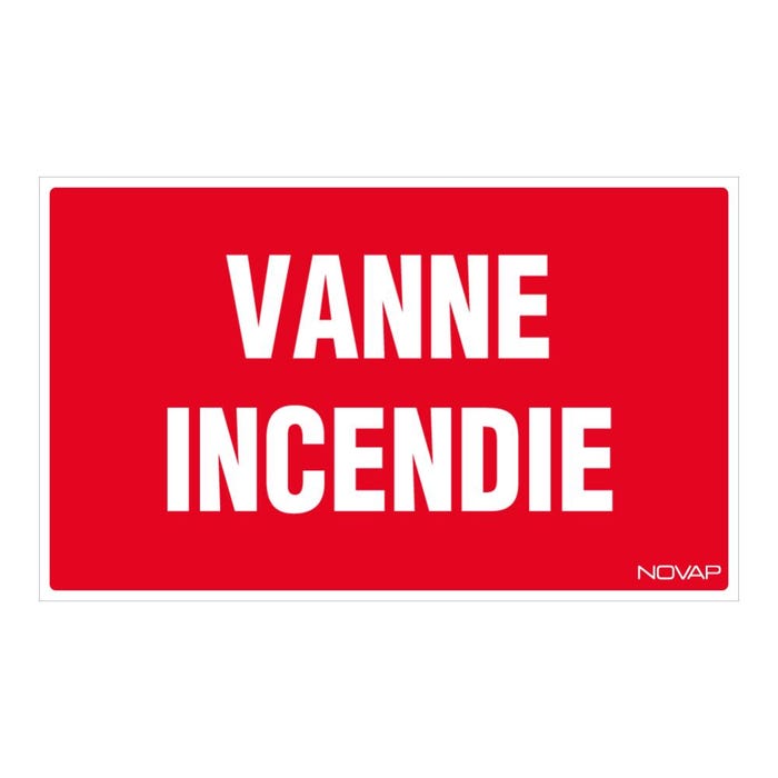 Panneau Vanne d'incendie - Rigide 330x200mm - 4160788