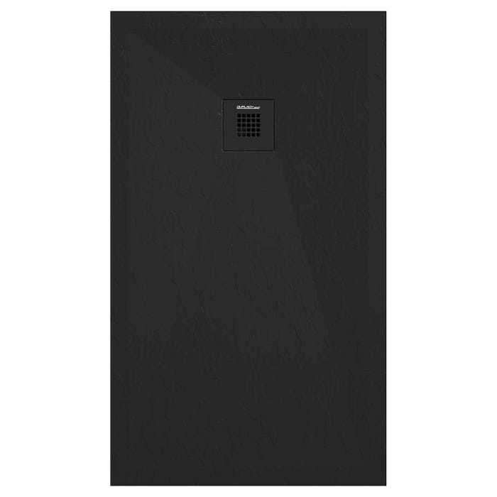 Receveur de douche noir ardoise Stone Plus, grille de couleur - 180 x 80 cm