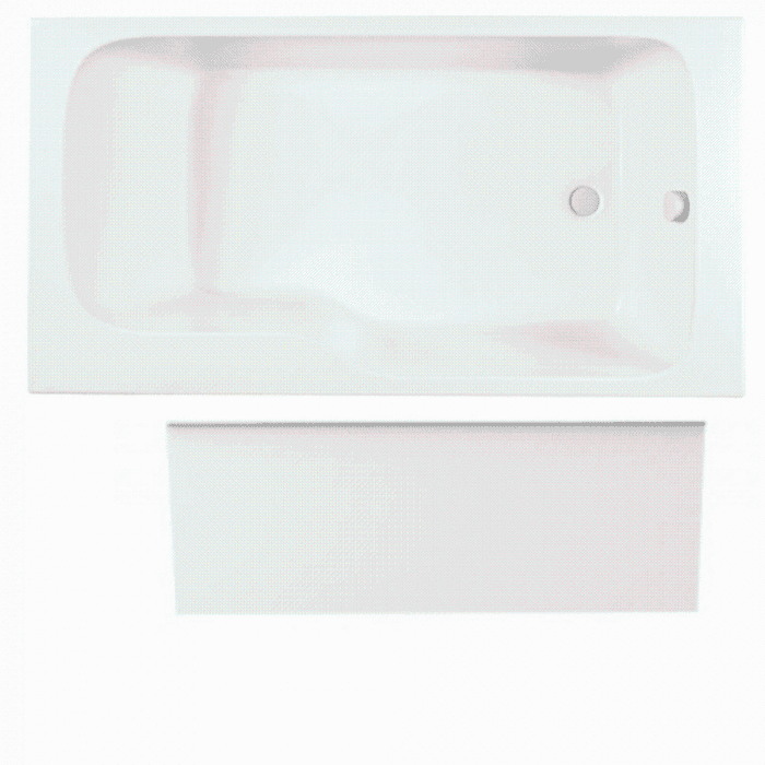 Pack baignoire bain douche 160 x 85 JACOB DELAFON Malice version droite + tablier en niche