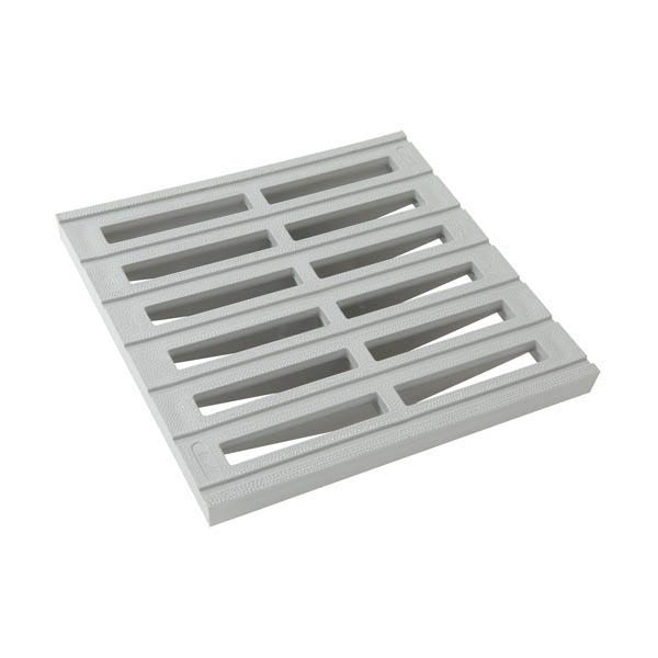 NICOLL Grille de sol sans cadre 25 x 25 gris clair