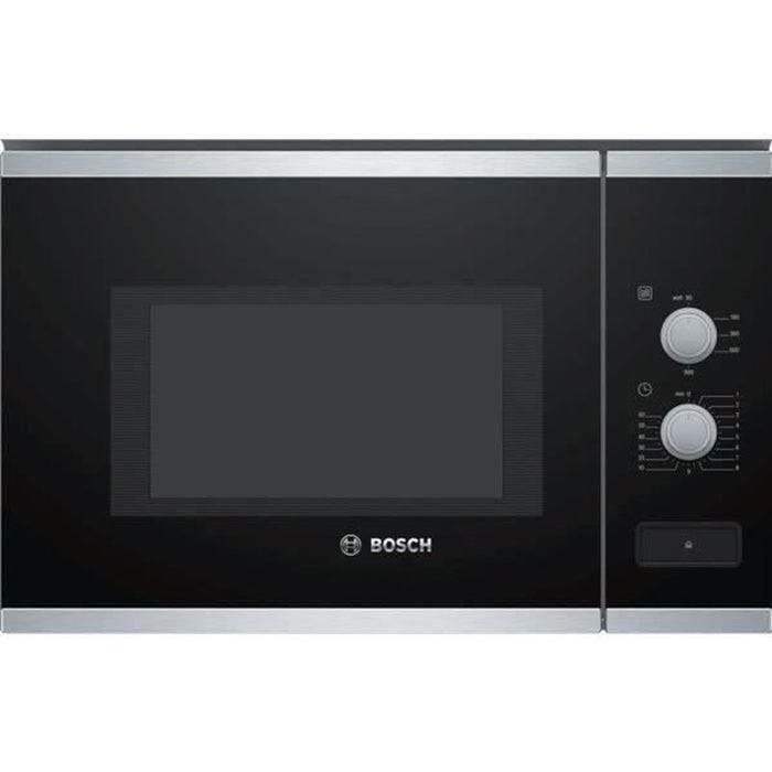 Micro-ondes monofonction encastrable inox - 25 L - 900 W - Bosch