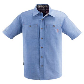 Chemise de travail à manches courtes bleu clair T.M - KAPRIOL 0