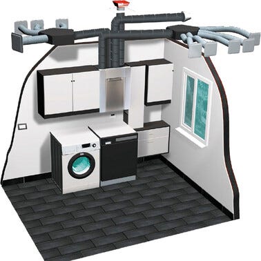 VMC double flux autoréglable DOMEO  - S&P 3