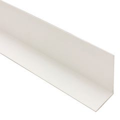 Cornière PVC 35 x 35 mm, longueur 3 m, Blanc