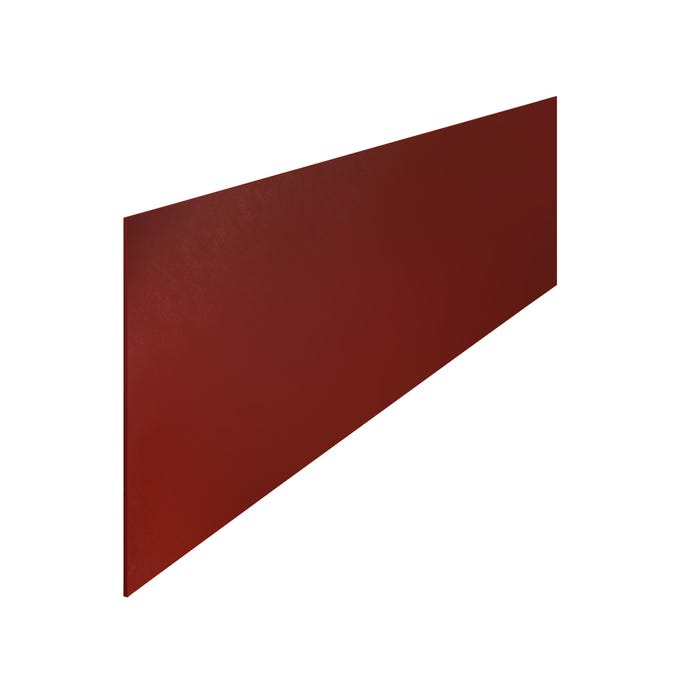 Crédence rouge oxydé L.307 x P.64 x Ep.0,92 cm 0