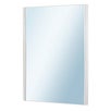 Porte de placard coulissante - 1 Vantail Miroir Argent - Profil Blanc  10x600x2500mm ❘ Bricoman