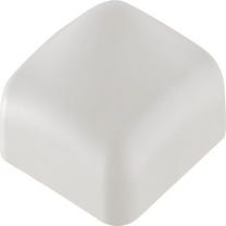 5 chapeaux PVC pour poteau blanc L.80 x l.80 mm 3