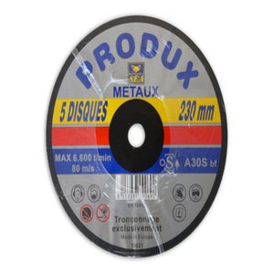 5 disques à tronçonner métal Diam.230 x 3,2 mm - SEA ❘ Bricoman