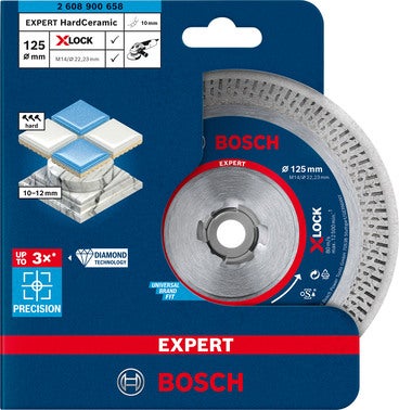 BOSCH Disque diamant X-LOCK 125mm - Standard for Ceramic