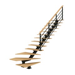 ESCALIER A VOLEE BOIS METAL POUTRE 2 0