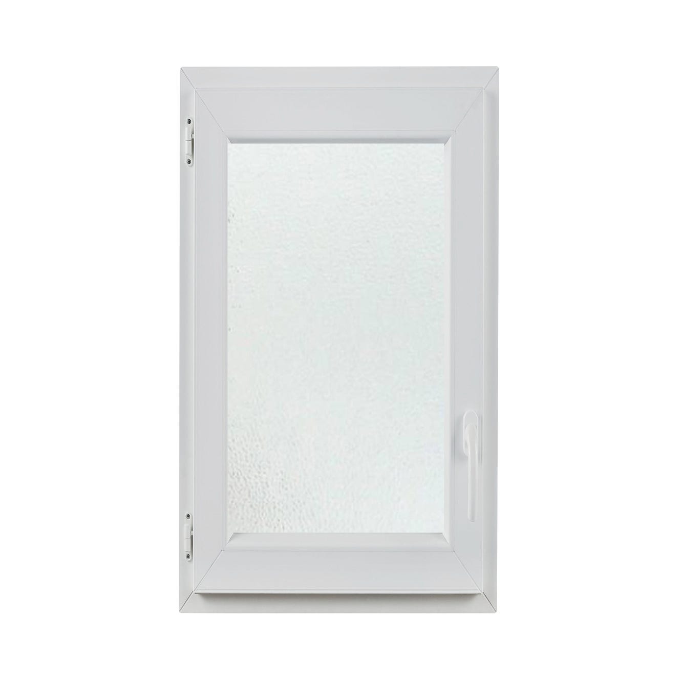 Fenêtre OB1 PVC H.60 x l.40 cm tirant gauche blanc 4