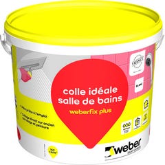 Colle carrelage en pâte blanc D2ET pour sol intérieur & extérieur 15 kg - Weberfix plus WEBER 0