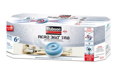 Lot de 6 recharges absorbeur d'humidité RUBSON AERO 360° ❘ Bricoman