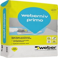 Ragréage P3 intérieur 25 kg - Weberniv primo WEBER 0
