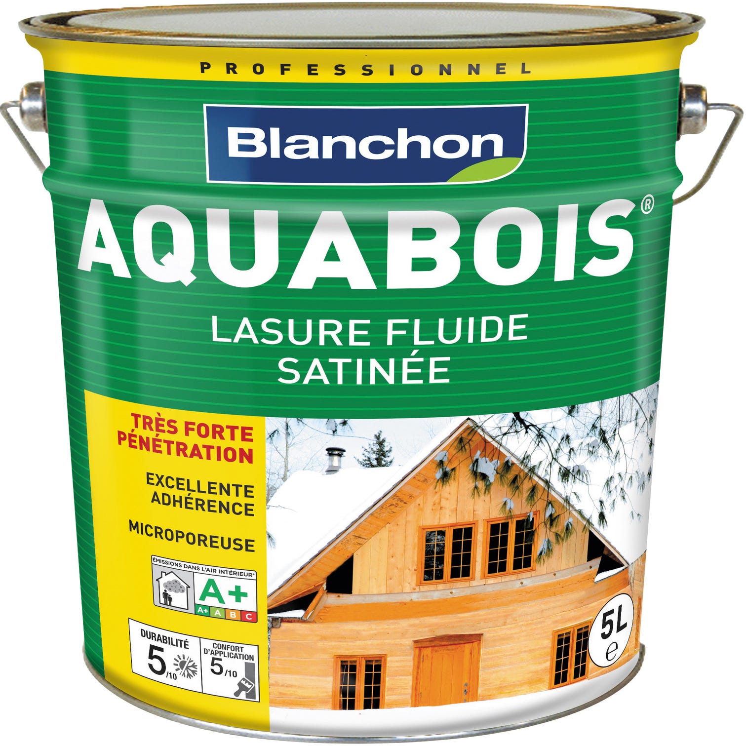 Blanchon lasure aquabois chene moyen 5l 0