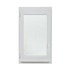 Fenêtre OF1 PVC H.95 x l.60 cm tirant droit blanc 4