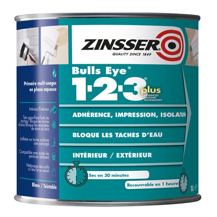 Zinsser bulls eye+ prim isolant univ 1l 0
