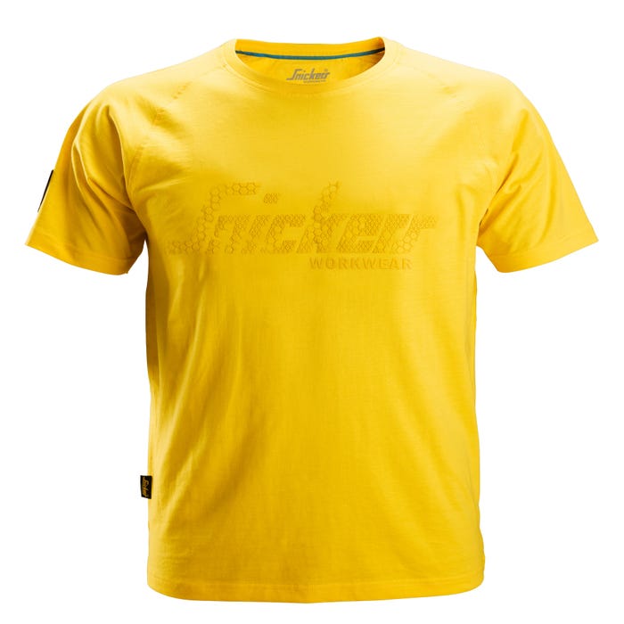 Tee-shirt de travail jaune T.L Logo - SNICKERS 1