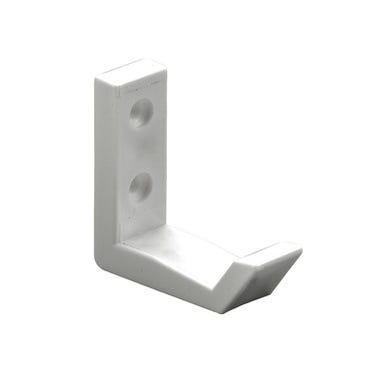 Patère plastique blanc 50 x 18 x 58 mm - HETTICH 0