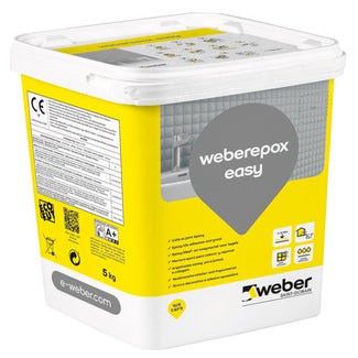 Colle et joint époxy blanc 5 kg Easy - WEBER 0