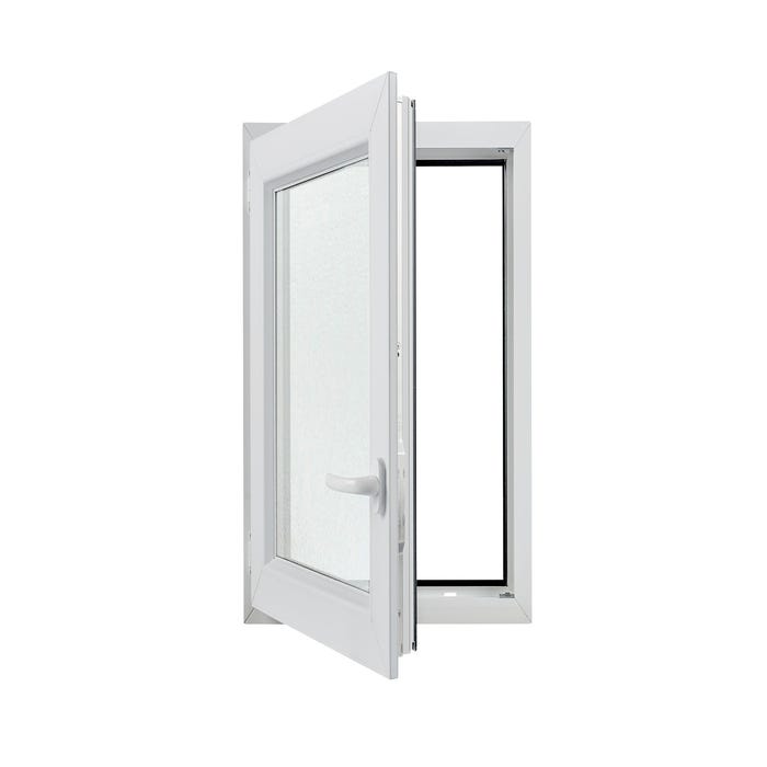 Fenêtre OF1 PVC H.95 x l.60 cm tirant droit blanc 5