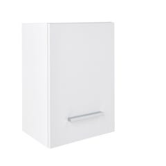 Cube de salle de bain suspendu 1 porte aspect blanc brillant l.30 x P.24,10 x H.30 cm - MALIKA 0