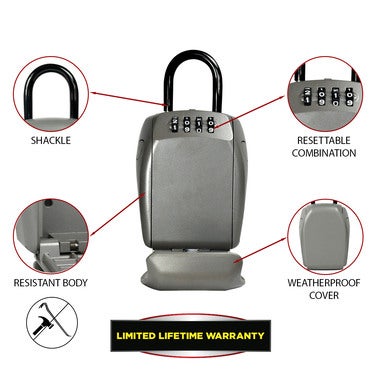 Boîte à clés sécurisée avec anse format M Select Access Master Lock ❘  Bricoman